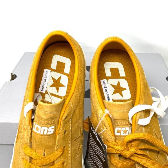 Converse Sneaker Men's Size 168653C ONE STAR PRO OX Suede Saffron Yellow Low Top - Picture 5 of 11
